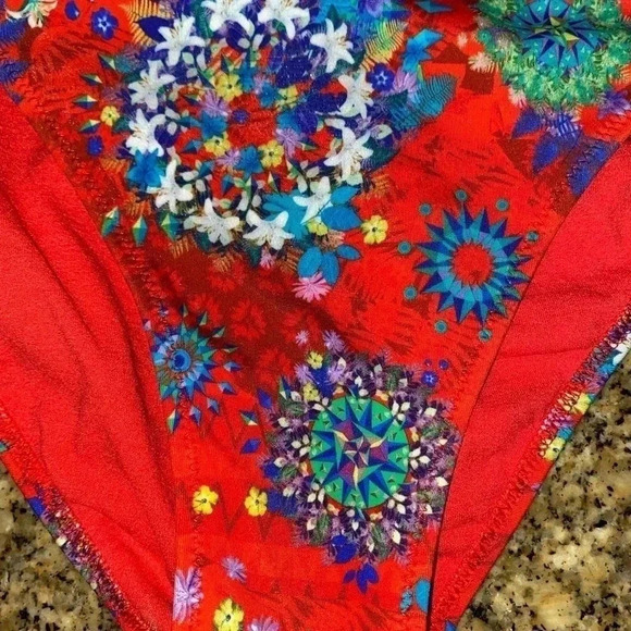 Desigual Bikini Bottom Odessa Ukraine Red Size XL - Picture 3 of 8